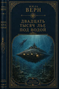 Обложка книги «Двадцать тысяч лье под водой»