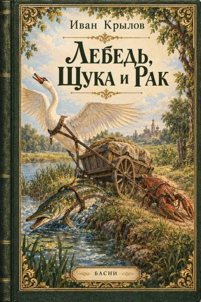 Обложка книги «Лебедь, Щука и Рак»