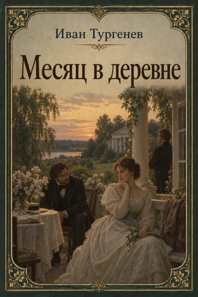Обложка книги «Месяц в деревне»