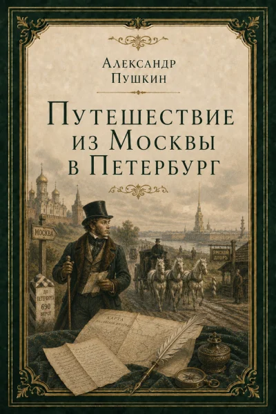 Обложка книги «Путешествие из Москвы в Петербур»