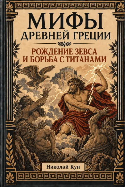 Обложка книги «Рождение Зевса и борьба с титанами. Мифы Древней Греции.»