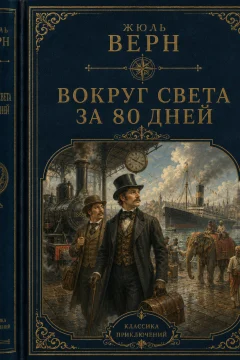 Обложка книги «Вокруг света в восемьдесят дней»